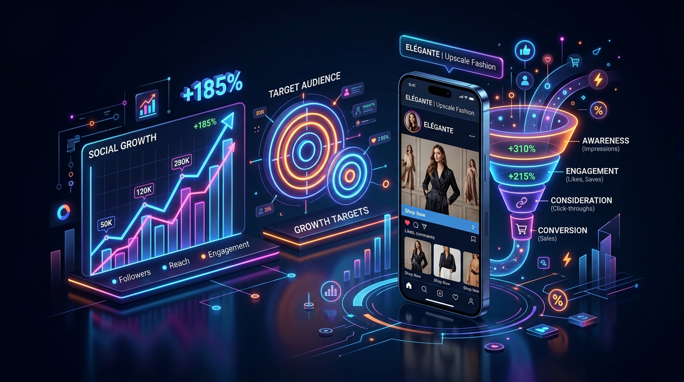 D2C fashion SMM mockup
